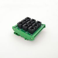 [HOT QAA,JXHKLWW 121] DIN Rail Mount RJ45 ModuleRJ45 8P8C แจ็ค9-Way Buss Breakout BoardTerminal Block Connector.