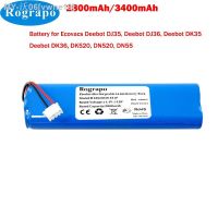 ljmu15 New Battery 3400mAh/2800mAh for Ecovacs Deebot Ozmo Slim 10 DK3G DN55 DN520 Robot Vacuum Cleaner