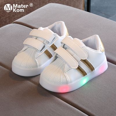ขายดีที่สุด ioztt2023 - /☎☃❍ Size 21-30 Baby Toddler Glowing Shoes Children Led Breathable Boys Sneakers with Sole