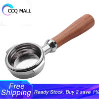 58Mm Stainless Steel Coffee Machine E61 No Base Filter Bracket Coffee Bottomless Handle Coffee Spoon Wooden Handle Professional Accessories