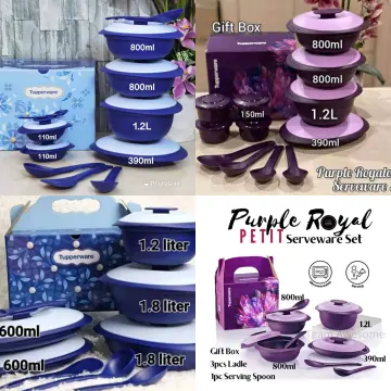 Tupperware Purple Royale Serveware 