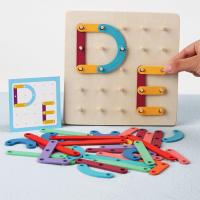 Wooden Letter And Number Stacking Blocks Construction  Children Wooden Toys