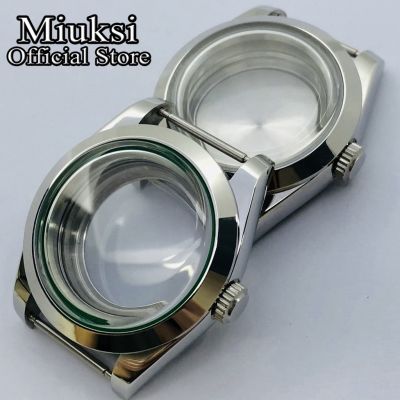Miuksi 36Mm/40Mm Domed Glass Watch Case Fit NH35 NH36 ETA2824 2836 Miyota8205 8215 821A Mingzhu DG2813 3804 PT5000 Movement