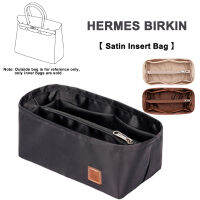 กระเป๋าใส่กระเป๋าแบ่งผ้าซาตินสำหรับ H-Birkin 25 30 35กระเป๋าถือผู้หญิงกระเป๋าใส่เครื่องสำอาง