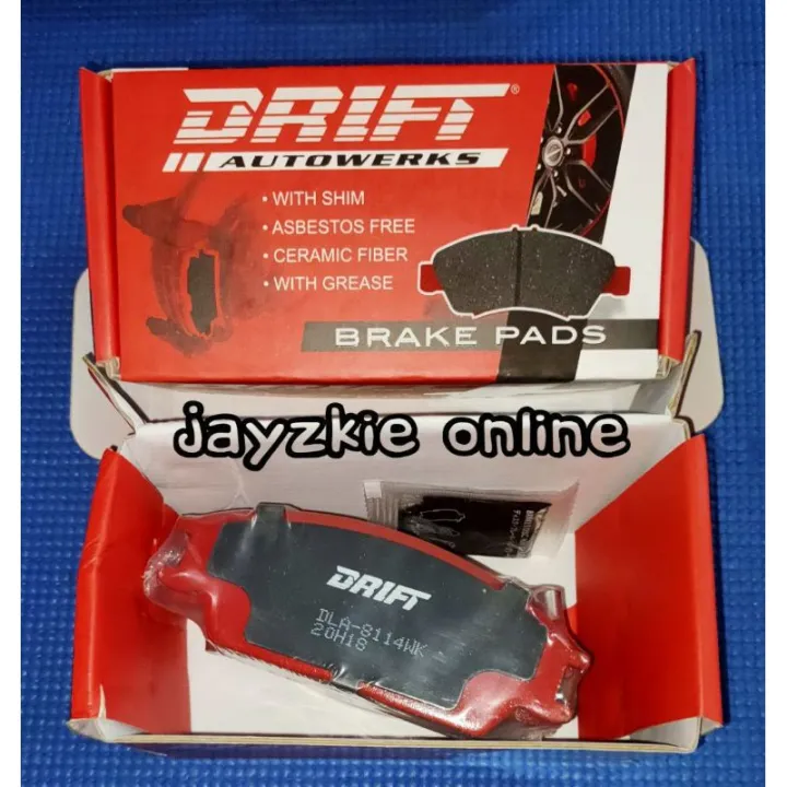 BRAKE PAD FRONT FOR HYUNDAI EON GETZ i10 4PCS ( DLA8114WK) Lazada PH