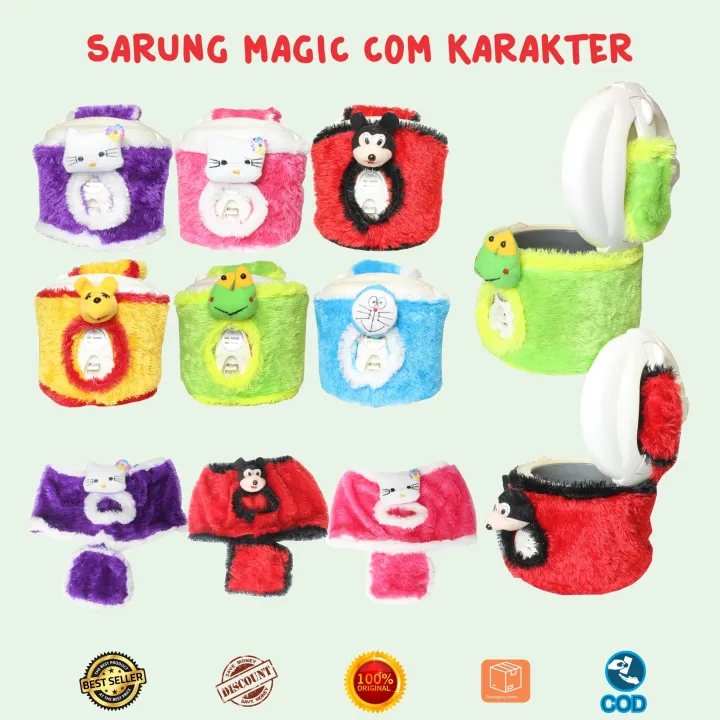 Bando Sarung Magic com Karakter Cover Rice Cooker Mejikom Lazada
