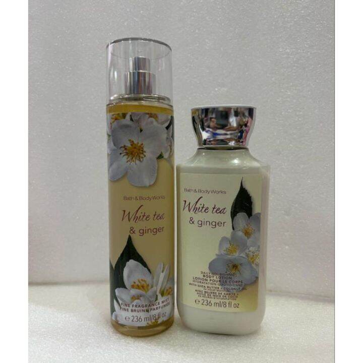 (Air Cargo) Bath & Body Works White Tea & Ginger 236ml Body Mist Lazada PH