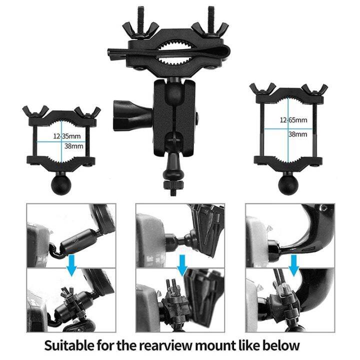 กระจกมองหลังขายึดกล้องโกโปรฮีโร่11-10-9-8-7-6-5-4-sjcam-xiaoyi-รุ่น-yi-4k-eken-dji-osmo-action-3อุปกรณ์เสริมรถยนต์กล้อง-insta360