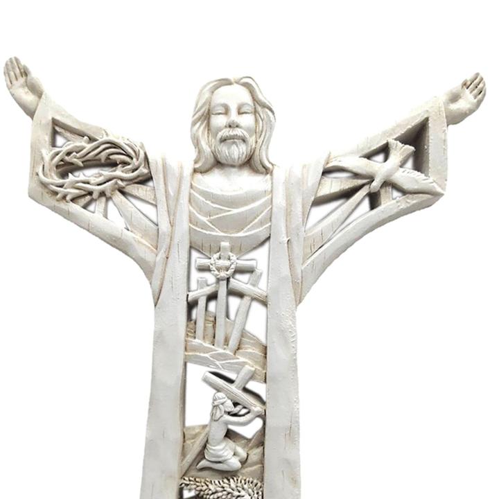 รูปปั้นพระเยซูคริสต์รูปปั้นติดผนัง-wdclever-สำหรับตกแต่งงานปาร์ตี้ฉากหลังที่เพิ่มขึ้น