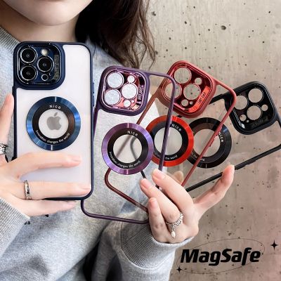 เคสใส HOCE สำหรับ iPhone 14 13 12 11 Pro Max Plus เลนส์เคสป้องกันโทรศัพท์ Magsafe เคสกันกระแทก