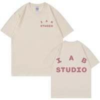 เสื้อโปโลสำหรับผู้ชายเสื้อยืด IAB Studio สำหรับผู้ชายเสื้อยืดแฟชั่นสุดเท่ร็อคแร็ปเปอร์ผ้าคอตตอนพิมพ์ลายตลกเสื้อยืดฮิปฮอปทรงหลวมแนวสตรีท