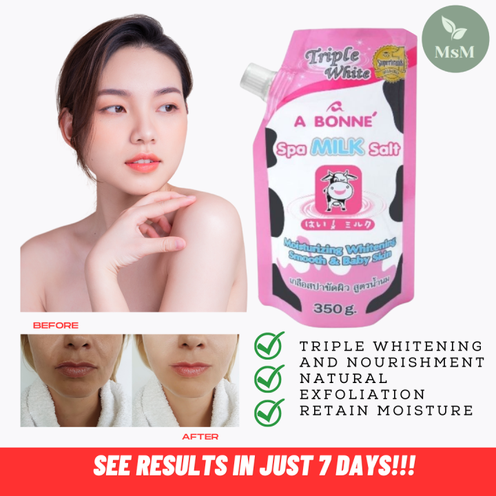 MsM BODY SCRUB ABONNE SPA MILK SALT Body Scrub Exfoliating Moisturizer