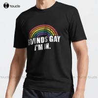 Funny Sounds Gay IM In - Lgbt Pride Active T-Shirt Baseball Shirt Women Custom Aldult Teen Unisex Digital Printing Tee Shirts 4XL 5XL 6XL