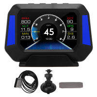 OBD GPS สมาร์ทวัดความผิดล้างเบรกทดสอบ OBD2 HUD วัด T Achometer ที่มีลาดเมตรสำหรับรถยนต์