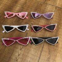 ZAOLIHU Baby Cat Eye Sunglasses Kids Diamond Crystal Sun Glasses UV400 Summer Shades Black Red Small Eyewear Luxury Gafas de