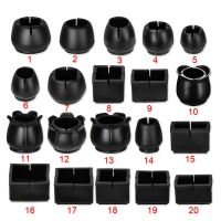 ✑۞ 12pcs Silicone Non-slip Table Chair Leg Caps Round Square Rectangle Felt Silicone Floor Protector Furniture Table Feet Covers