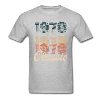 Grey Tees Mr Robot Portal MenS T Shirt Vintage 1978 Retro Classic 70S 40 Birthday Custom Summer Tops T-Shirt Wholesale