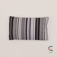 SARABARN Black &amp; White Rectangle Cushion Cover | ปลอกหมอนผ้ากำมะหยี่ สีดำ-ขาว