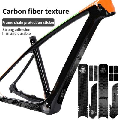 สติ๊กเกอร์ป้องกันโซ่จักรยาน Mountain Bike Frame Protector Anti-Scratch Road Bike Chain Guard Cover อุปกรณ์จักรยานกลางแจ้ง-Shop5798325