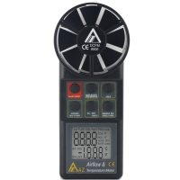 AZ 8906 Handheld Wind Speed Air Volume Meter Integral Fan with Temperature Sensor Built-in,Measures air Velocity &amp; Temperature.