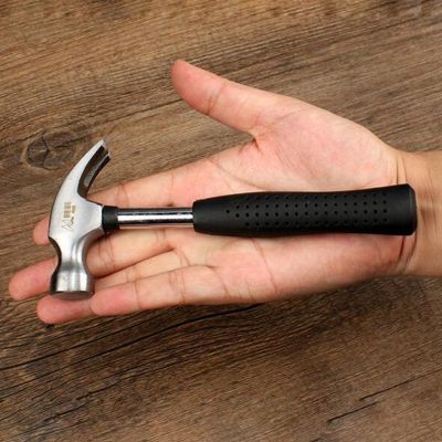 2021Round head plastic handle Magnetic claw hammer For woodworking and Electronic tool, mini hammer rubber hammer stainless tool