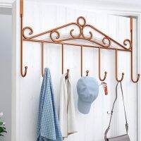 Hook Behind The Door Rack Wall Without Perforation Door Hanger Clothing Bag Storage European Style Simple Atmospheric Decoration