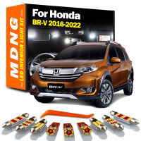 MDNG 10ชิ้นสำหรับ Honda BRV BR-V 2016 2017 2018 2019 2020 2021 2022ยานพาหนะ LED ภายในแผนที่โดมชุดไฟรถยนต์หลอดไฟ Led C An BUS