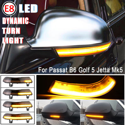 แบบไดนามิก Blinker ไฟเลี้ยว LED สำหรับ Volkswagen GOLF 5 GTI Plus MK5 Jetta Passat B6 B5.5 Variant EOS Sharan สำหรับ VW Arrow Light