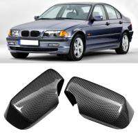 【COD】Carbon Fiber Style Door Wing Mirror Protector Add on Side Rearview Cover Fits for E46 1998-2005