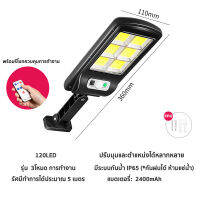 ใหญ่-ความยาว36cm ไฟติดผนัง ไฟถนนรีโมทคอนโทรล (240W) Solar lights ไฟสปอตไลท์ กันน้ำ ไฟ Solar Cell ใช้พลังงานแสงอาทิตย์ โซลาเซลล์