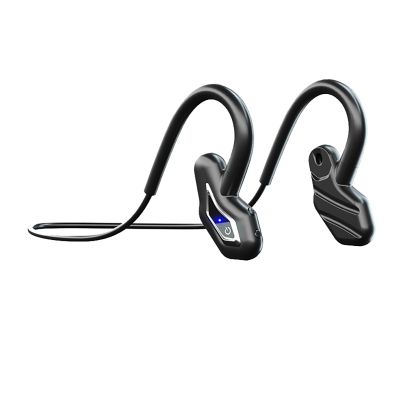 Bone Conduction Headphones Waterproof Bass Lightweight Ear Hook Running Headphones for Cycling Hiking with TF Card