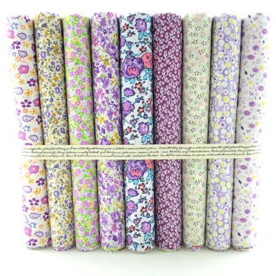【YF】 Booksew 9 Pcs/Lot 50CMx50CM Telas Cotton Fabric De Algodon Para Patchwork Floral Bundle  Sewing