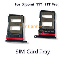 ซิมการ์ดที่ใส่ถาดสล็อตสำหรับ Xiaomi Mi 11ครั้ง Mi 11ครั้ง Pro 21081111RG 2107113SG Micro SD อ่านซิมการ์ดอะแดปเตอร์อะไหล่