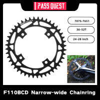 ผ่านเควส4น็อต F110BCD รอบจักรยาน Chainring แคบกว้างฟันเฟือง36ครั้ง-52ครั้ง ForFSA Gossamer เฟืองชิ้นส่วนจักรยาน