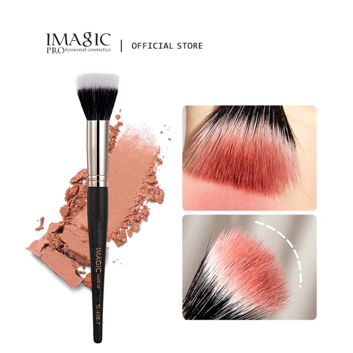 IMAGIC Stipple Blush Brush Naturally Smudged Bristles Soft Makeup Brush