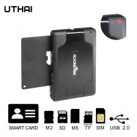 UTHAI SCR8 Smart Card Reader USB2.0 SD TF M2 MS Bank Card ID SIM Card All-in-One