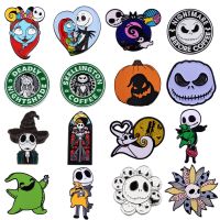 【DT】hot！ The Nightmare Before Anime Pins for Backpacks Badges on Manga Enamel Pin Accessories Jewelry Brooches New Year