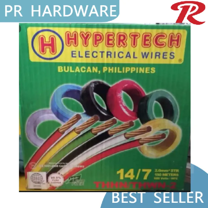 【Sold per roll】hypertech thhn electric wire 150m 14/712/710/78/7