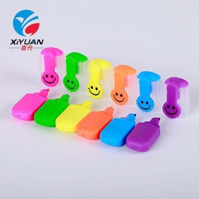 JKYSD Mini Color Highlighter Set - Cute Smiley Focus Marker Highlighter ...