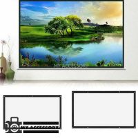 Projector screen 16:9 ขนาด 84นิ้ว / 100 นิ้ว/ 120 นิ้ว จอโปรเจคเตอร์ แบบพกพา สีขาว แบบแขวนติดผนัง