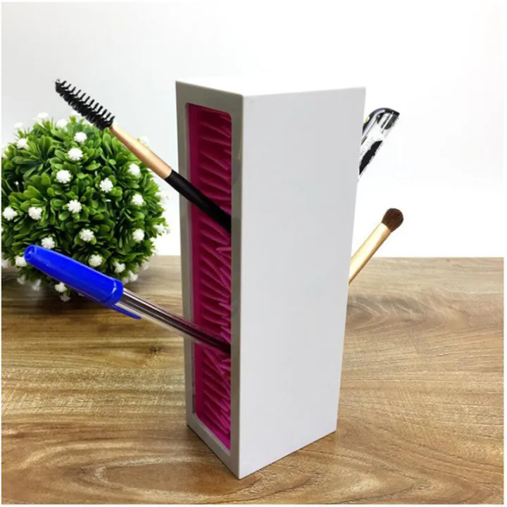 Silicone Makeup Brush Holder Organizer Facial Make Up Brush Drying Rack