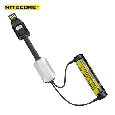 Nitecore ที่ชาร์จแบตเตอร์รี่18650แบบแม่เหล็กแบตสำรองที่ชาร์จยูเอสบีที่ชาร์จกลางแจ้งแบบพกพาได้