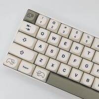 Keycap ช้างโปรไฟล์ MA 120คีย์สไตล์เรียบง่ายน่ารักที่กำหนดเอง6.25U คีย์บอร์ดแบบกลไกสำหรับสวิตช์ MX GK61 GMK67