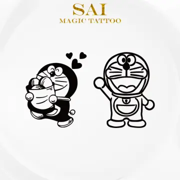 Kawaii Doraemon Tattoo Child Cartoon Figure Disposable Transfer Printing  Water Proof Summer Decorate Sticker Student Birthday - AliExpress