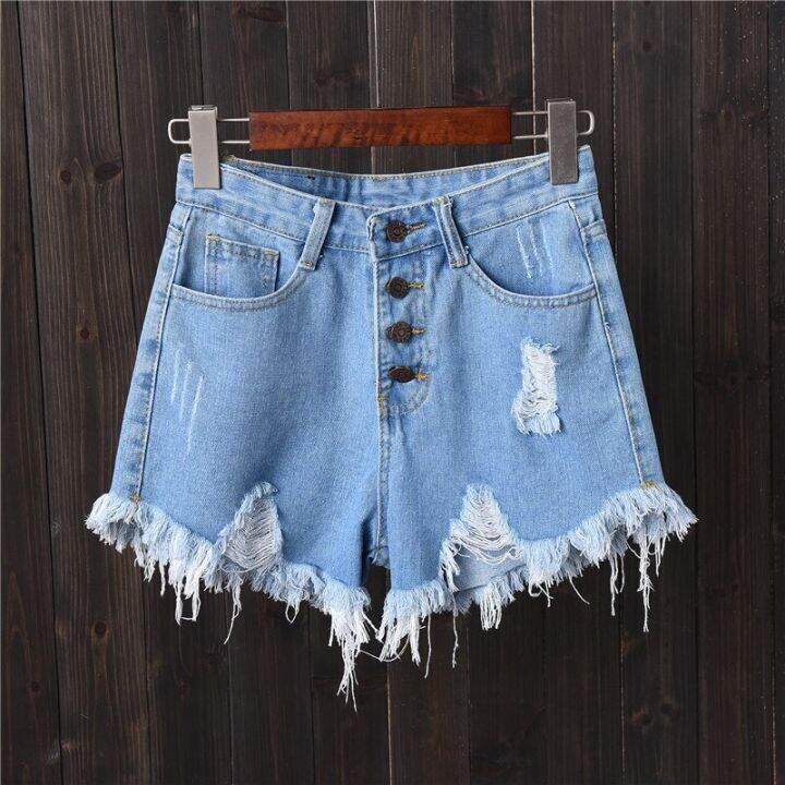 vintage-ripped-hole-fringe-5-colors-denim-shorts-women-casual-korean-jeans-shorts-2022-summer-girl-hot-shorts