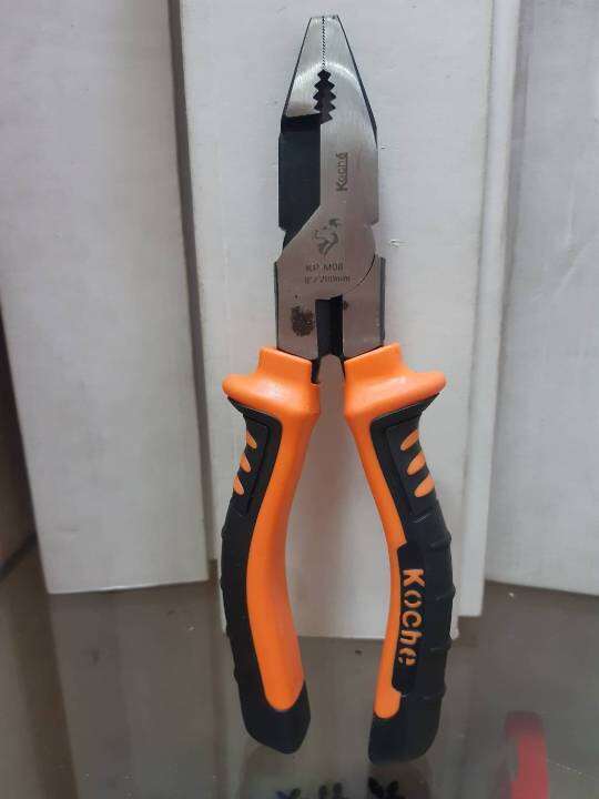 koche-combination-pliers-3-in1-8-คีมด้ามหนา-3-in-1-ปากผสม-ตัด-จับ-คีม-ขนาด-8-นิ้ว-ยี่ห้อ-โคเซ่-ทำจากเหล็กคุณภาพดี-crv-steel