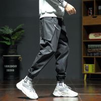 Spring Summer Big Pockets Casual Cargo Pants Men Black White Streetwear Jogger Trousers Male Loose Sweatpants 5XL