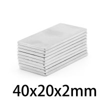 2/5/10/15/20/50PCS 40x20x2mm Block Strong Powerful Magnets Long Rectangular Permanent Neodymium Magnet Sheet 40x20x2 40x20x2 mm