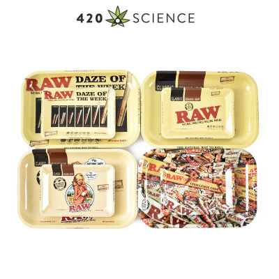 420 Science&amp;RAW 8 Pattern 18cm Mini Size Classic Rolling Tray for Rolling Paper 7"inch