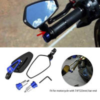 78" 22mm Universal Aluminum Motorcycle Rearview Mirror HandleBar Ends Side Mirrors For YAMAHA DUCATI KTM DUKE390 690